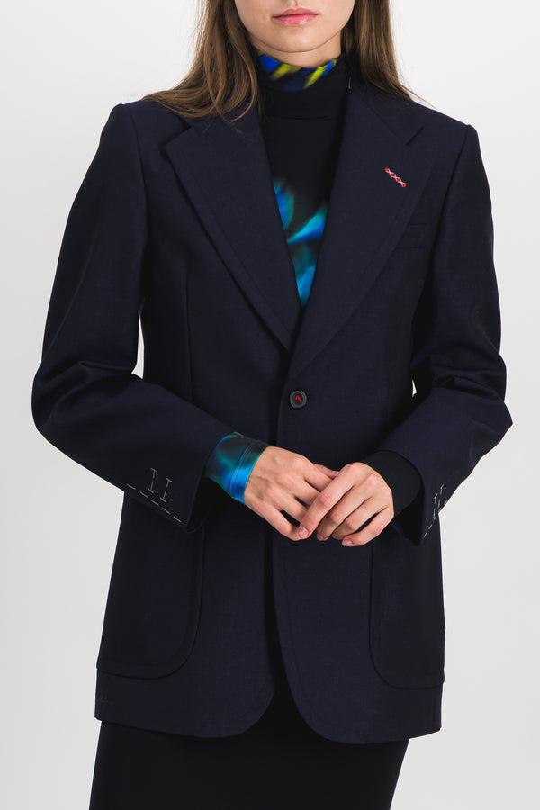 Icons v-neck wool blazer