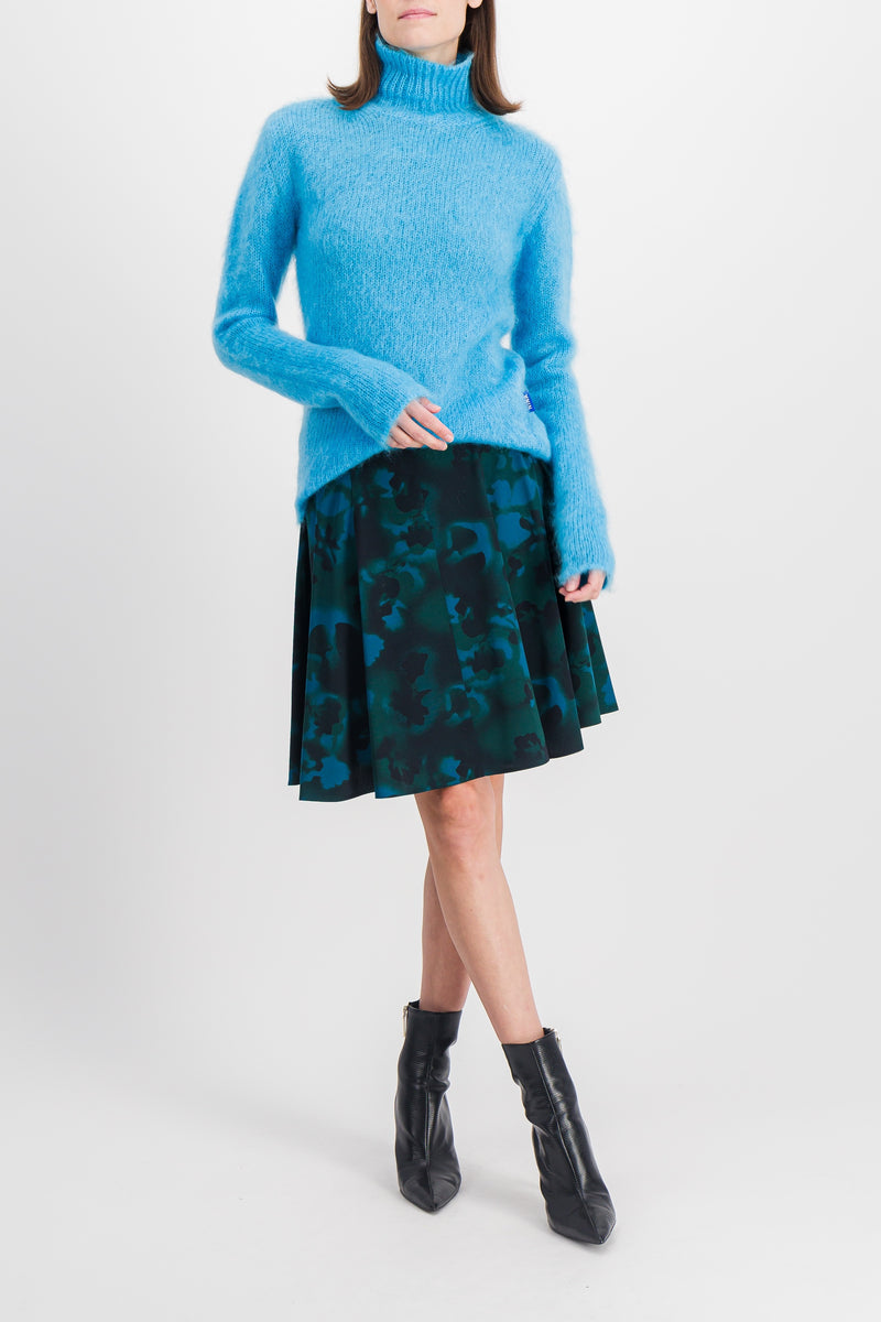 Nina Ricci - Printed pleat mini skirt