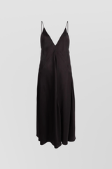 Fluide viscose twill midi slip dress