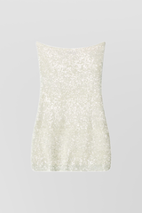 Sequin embellished mini dress