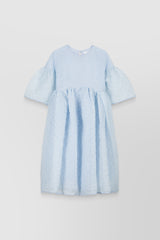 Nimbus matelassé bell shaped dress with voluminous skirt