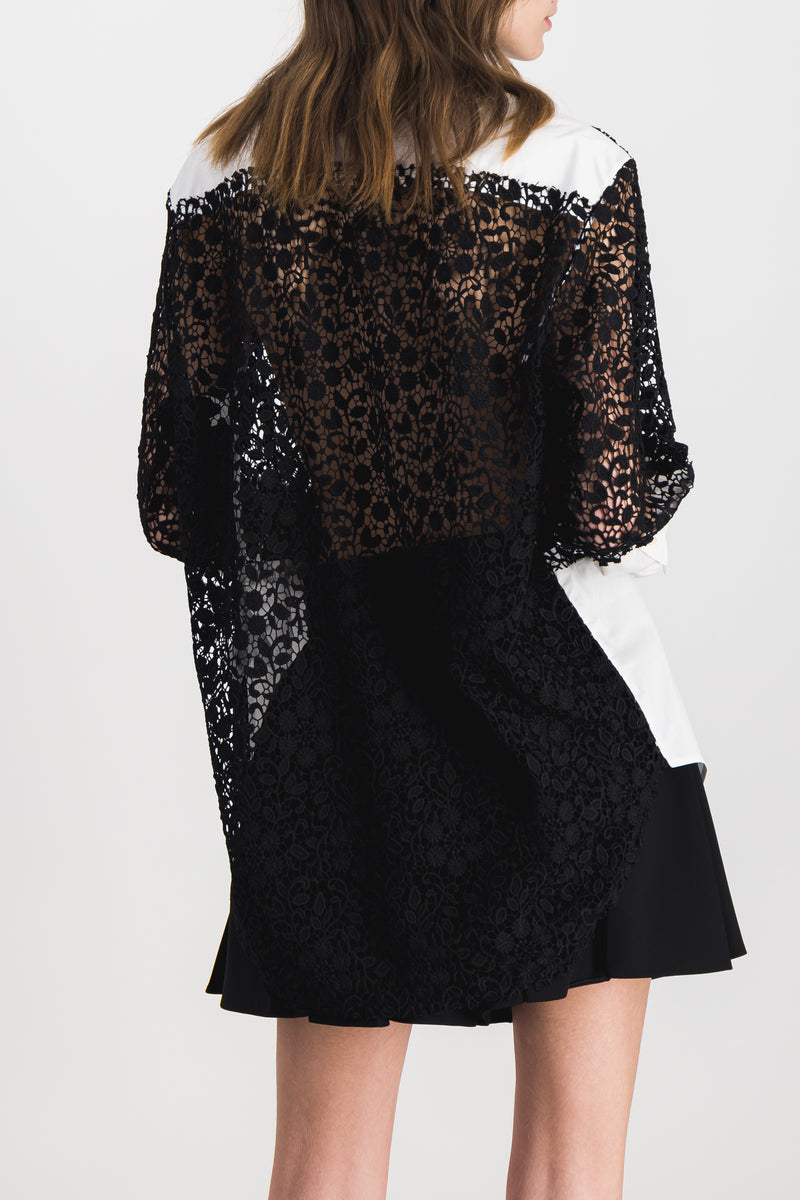 JW Anderson - Lace insert oversize shirt
