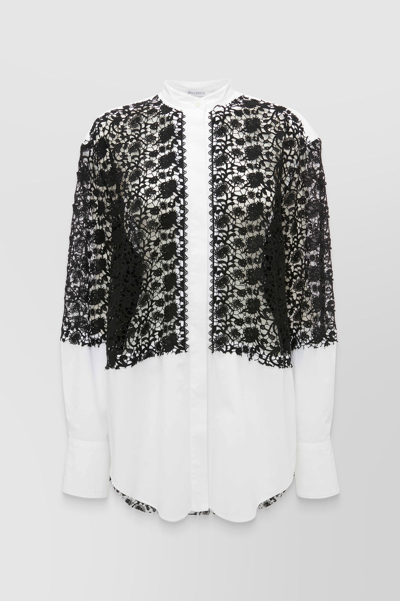 JW Anderson - Lace insert oversize shirt