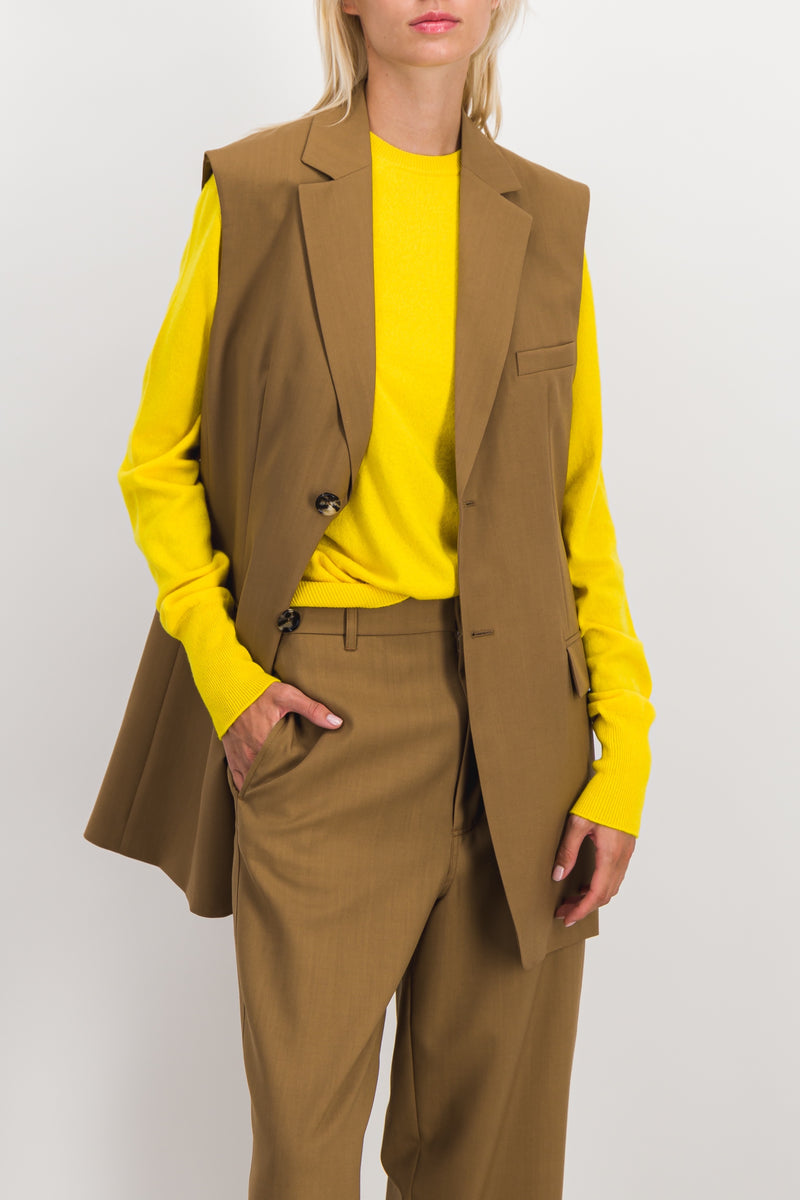 Marni - Sleeveless reversible single-breasted virgin wool vest