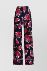 Drawstring flower printed pyjama pants