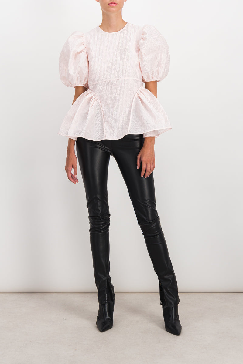 Cecilie Bahnsen - Puff sleeve top with side panels